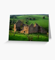 Roofless Cottage Greeting Card