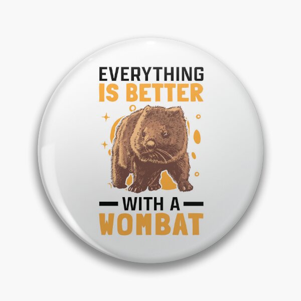 Item preview, Better with wombat Australia marsupial designed and sold by madgrfx.