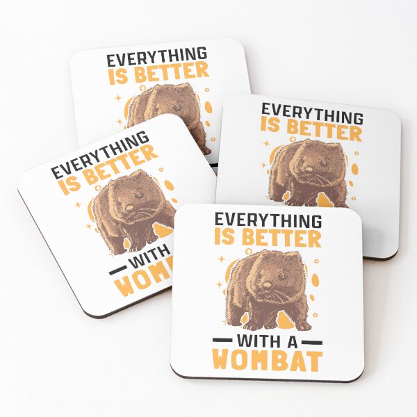 Item preview, Better with wombat Australia marsupial designed and sold by madgrfx.