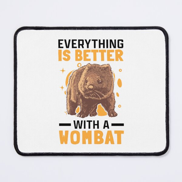 Item preview, Better with wombat Australia marsupial designed and sold by madgrfx.