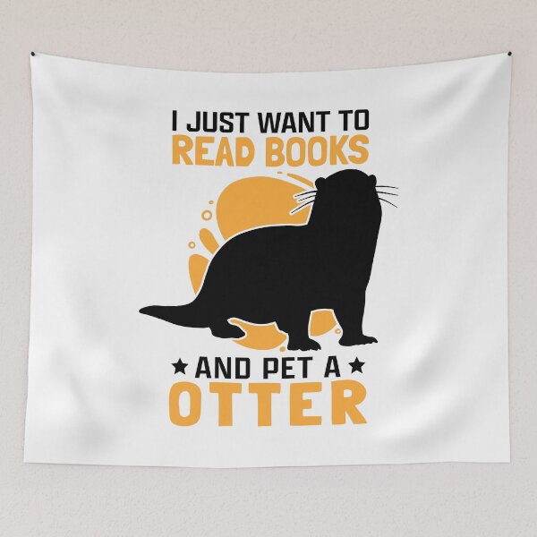 Item preview, Otters pet and books otters sea otters designed and sold by madgrfx.