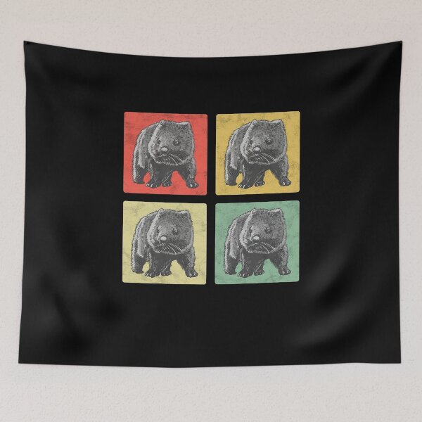 Item preview, Wombat vintage gift Australia marsupial designed and sold by madgrfx.