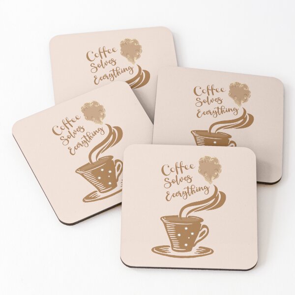 Item preview, Good Coffee Solves Everything,coffee lovers designed and sold by fatydesignspace.