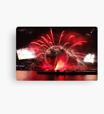 New Year Red Eye Canvas Print