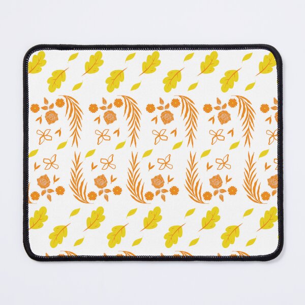 Item preview, Leaves and roses in yellow and orange - Floral Patterns designed and sold by Heavdaiin.