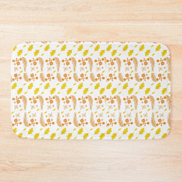 Item preview, Leaves and roses in yellow and orange - Floral Patterns designed and sold by Heavdaiin.
