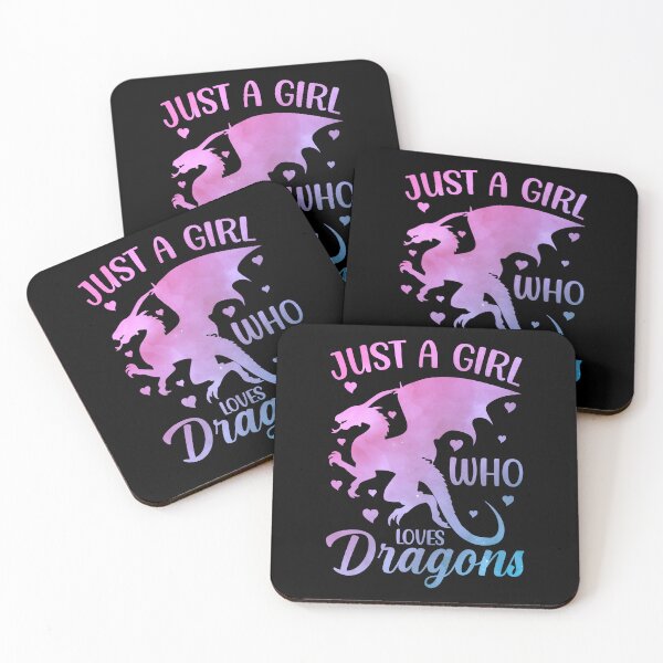 Item preview, Cute Just A Girl Who Loves Dragons Women and Girls, Funny Dragon Saying, Dragons Quote, Dragons Gift Idea designed and sold by RedArtsDesign.