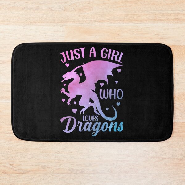 Item preview, Cute Just A Girl Who Loves Dragons Women and Girls, Funny Dragon Saying, Dragons Quote, Dragons Gift Idea designed and sold by RedArtsDesign.