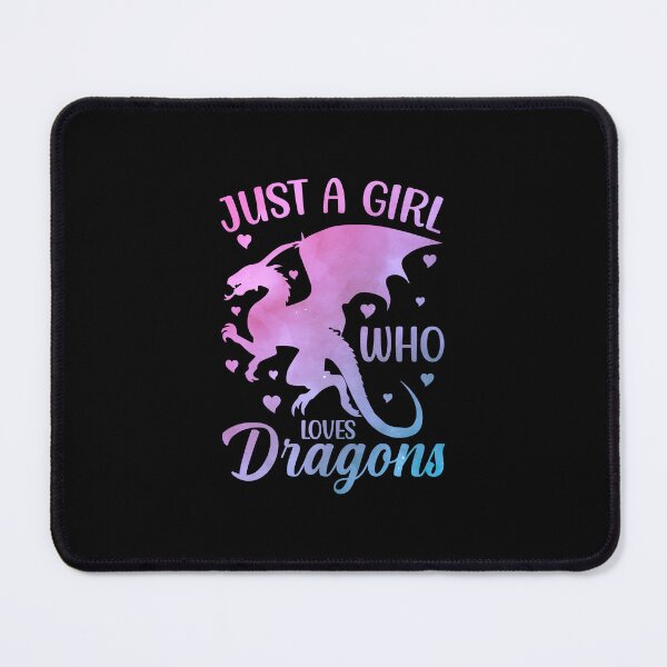 Item preview, Cute Just A Girl Who Loves Dragons Women and Girls, Funny Dragon Saying, Dragons Quote, Dragons Gift Idea designed and sold by RedArtsDesign.