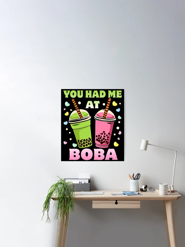 You Had Me At Boba - Boba Tea Gifts Kawaii Bubble Tea Cups Sticker for  Sale by jazminanett