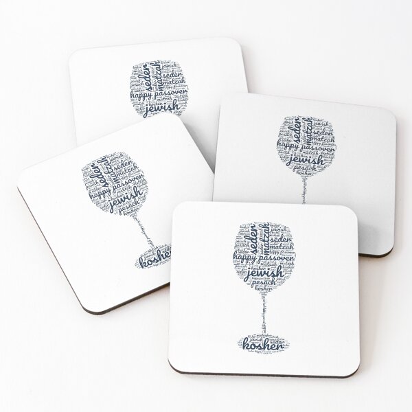 Item preview, Jewish Holiday Happy Passover Wine Glass designed and sold by happinestSHOP.