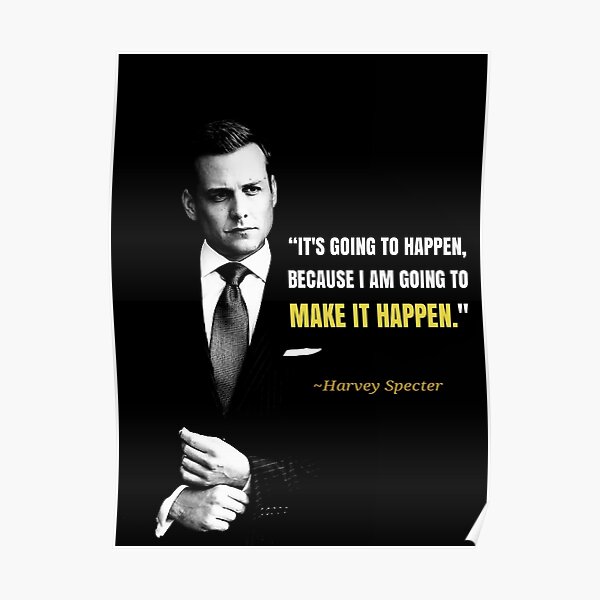 Harvey Specter Zitate Poster