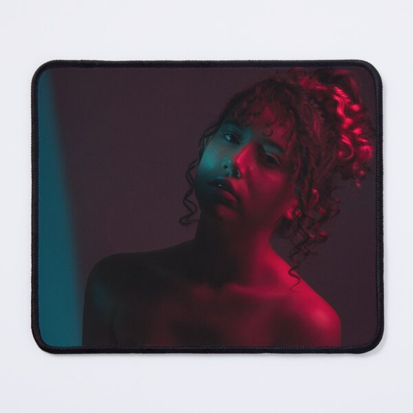 Item preview, model bathed in color with a beam of light in her eyes looks at you designed and sold by zadquielcc.