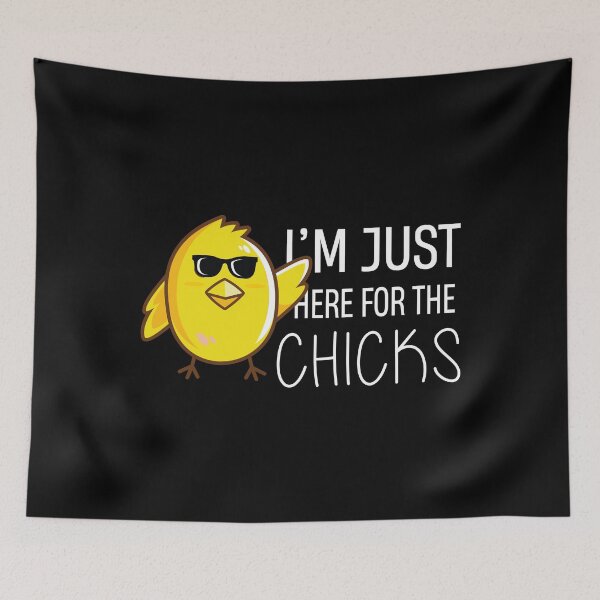 Item preview, Kids Im Just Here For The Chicks designed and sold by TheMattDesigns.