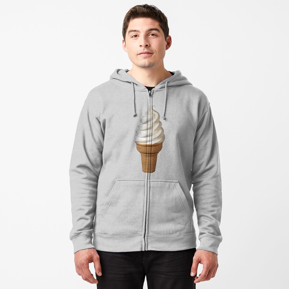 "SOFT SERVE ICE CREAM" Zipped Hoodie by IMPACTEES Redbubble