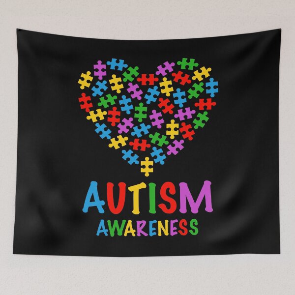 Item preview, Autism Awareness Heart Puzzle Autism Support designed and sold by AlexaTees.