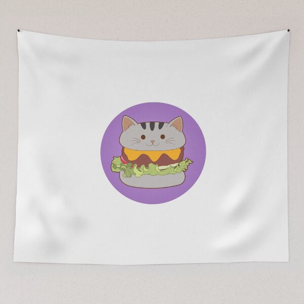 Item preview, Hamburguesa de gato designed and sold by lerdoberdo.
