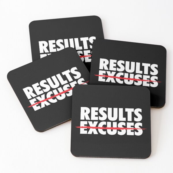 Item preview, Results Not Excuses Motivational designed and sold by Printend _.