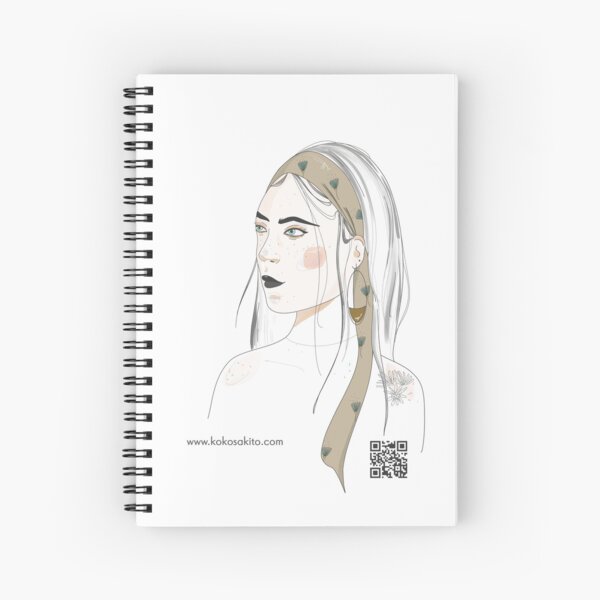 Chica con pañuelo en el pelo Cuaderno de espiral