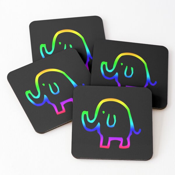 Item preview, Multicoloured Elephant designed and sold by moonlovedesigns.