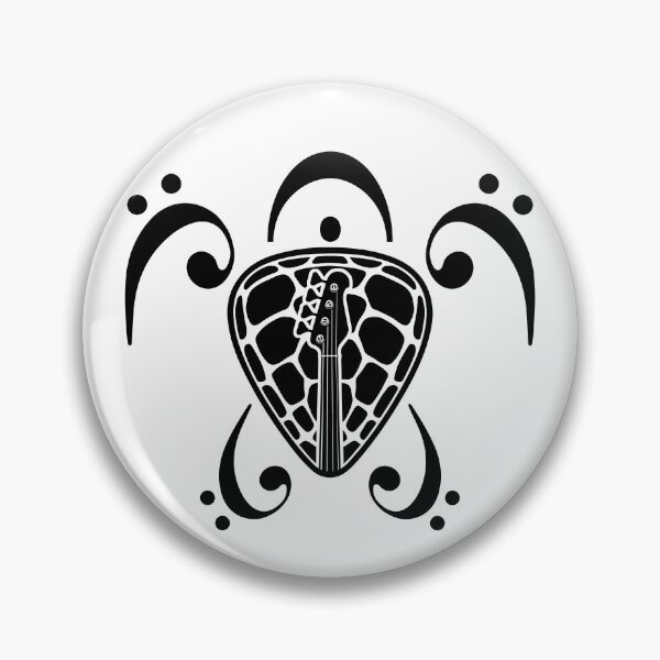 Item preview, BASS PLAYER - TURTLE PLECTRUM BASS CLEF black designed and sold by KoolDsignsMUSIC.