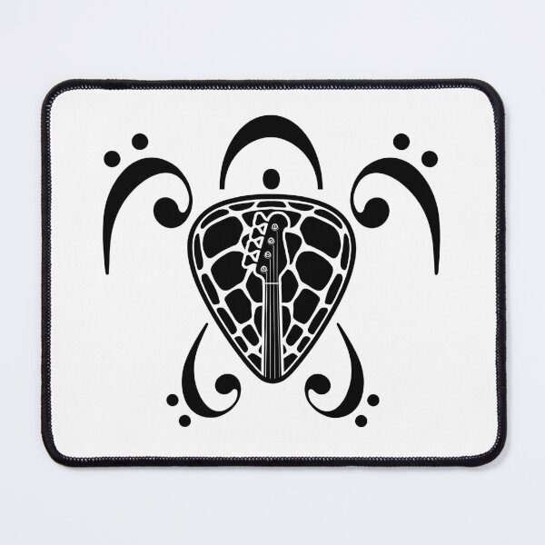 Item preview, BASS PLAYER - TURTLE PLECTRUM BASS CLEF black designed and sold by KoolDsignsMUSIC.