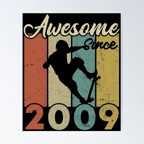 Item preview, 13th Birthday Awesome Since 2009 Skateboard 13 Years Old designed and sold by Andree Lee.
