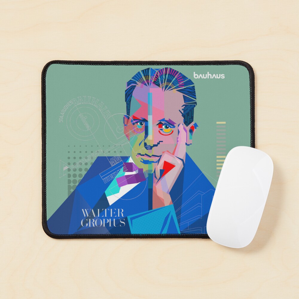 Walter Gropius portrait, famous designer iPhone Case by Mauswohn