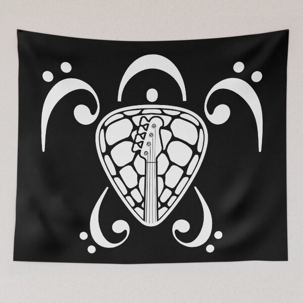Item preview, BASS PLAYER - TURTLE PLECTRUM BASS CLEF white designed and sold by KoolDsignsMUSIC.