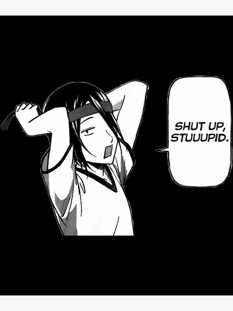 "Ishigami urusei baka! Go to hell, Dumbass V-Neck ." Poster by - Go To Hell Dumbass Love Is War