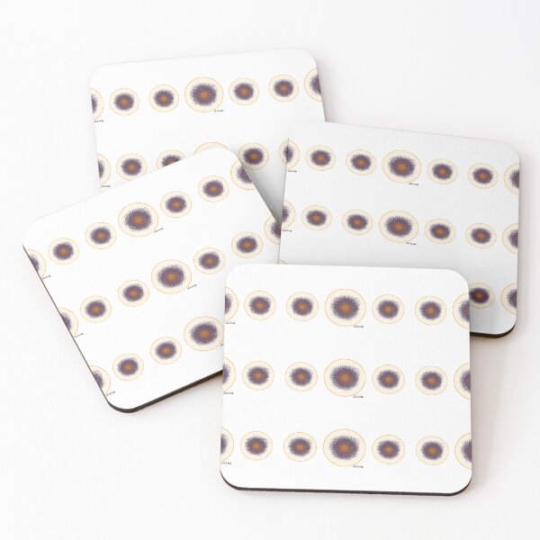 Item preview, Triple purple and orange circles designed and sold by Lubilul-.