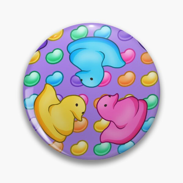 Item preview, Marshmallow Peeps w/ Rainbow Jelly Beans on Purple - Easter Peep Chick designed and sold by Zphal.