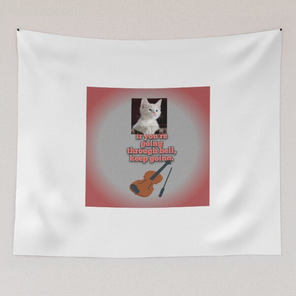 Item preview, Gato con eslogan designed and sold by arjun9611.