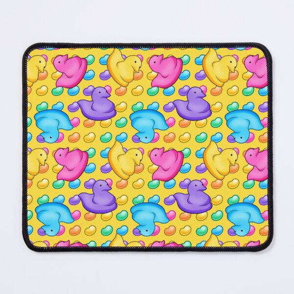 Item preview, Marshmallow Peeps w/ Rainbow Jelly Beans on Yellow - Easter Peep Chick designed and sold by Zphal.