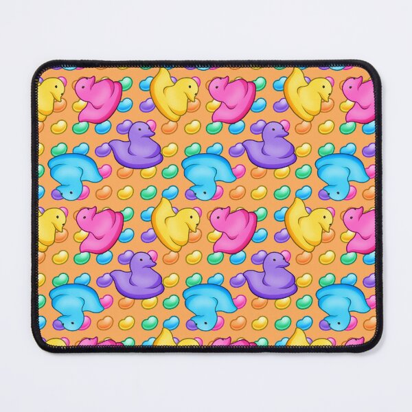 Item preview, Marshmallow Peeps w/ Rainbow Jelly Beans on Orange - Easter Peep Chick designed and sold by Zphal.