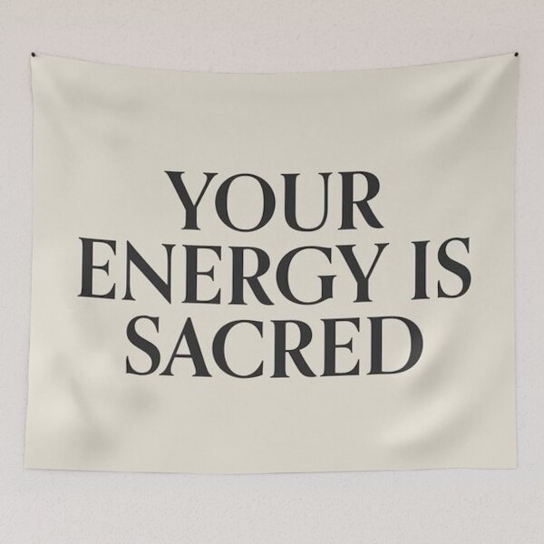 Item preview, Your Energy Is Sacred Quote designed and sold by sarahgloria.