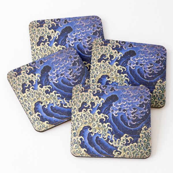 Item preview, Masculine Wave by Katsushika Hokusai designed and sold by KrisMakeGill.