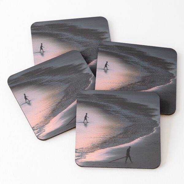 Item preview, Ocean Surfer Silhouette, Sunset Seaside Photography designed and sold by thewildprints.