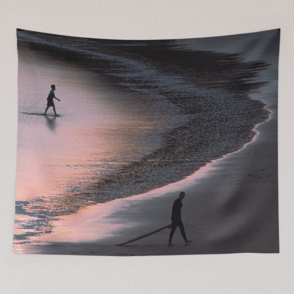 Item preview, Ocean Surfer Silhouette, Sunset Seaside Photography designed and sold by thewildprints.