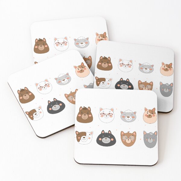 Item preview,  set of funny cartoon cats, Set of cartoon cats, set of stickers with cats, set of icons with cats, cat vector, cute cat vector, many cats, set of cute animals designed and sold by SkadhiEir.