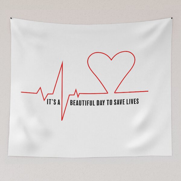 Item preview, It's a beautiful day to save lives designed and sold by Abbie's Prints.