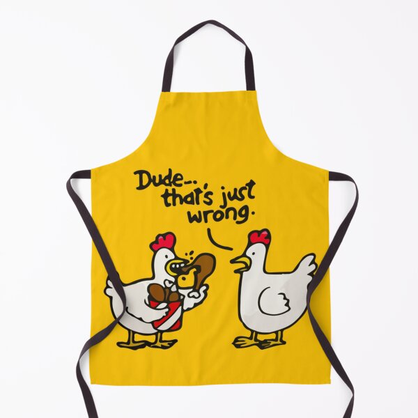 Item preview, DUDE, THAT'S JUST WRONG. FUNNY CHICKEN designed and sold by mrainstream.