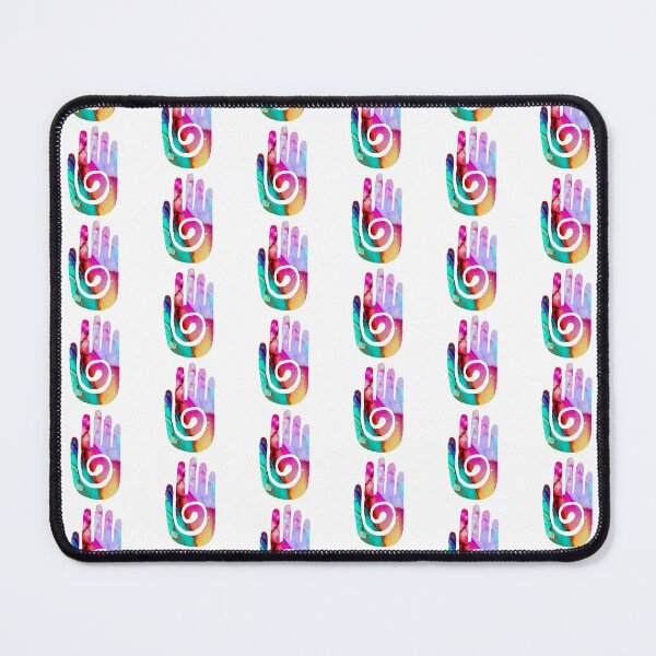 Item preview, Colorful Watercolor Hopi Hand Symbol designed and sold by DoodlesnPoodles.