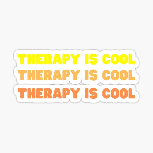 Therapy is Cool Sticker