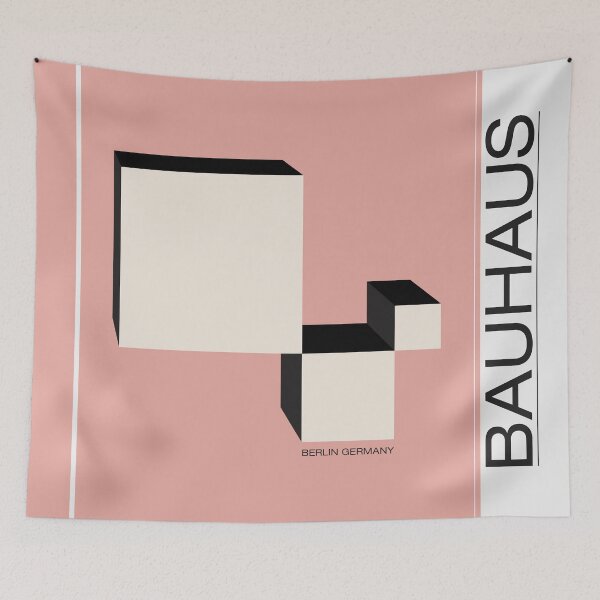 Item preview, Bauhaus - Retro / Art Deco architecture discipline from Berlin, Germany - Available in posters, etc - Minimal 3D designed and sold by ArcFoundationCo.