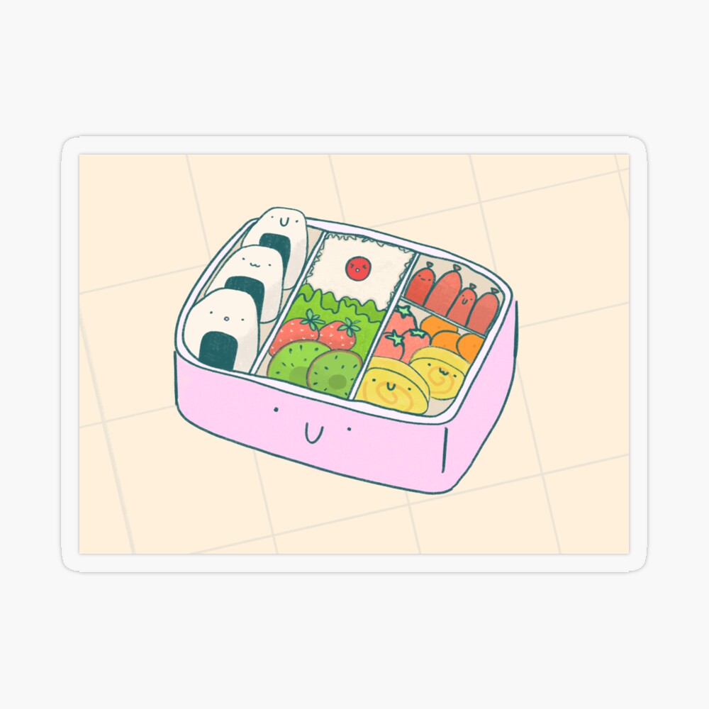 Cute Bento Box Art Print by Superr Sunday