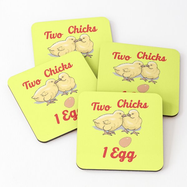 Item preview, Two Chicks 1 Egg - Naught Chicks - Funny Easter designed and sold by Stephen Scharf.