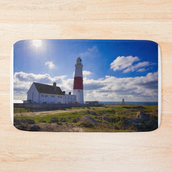 Item preview, Portland Bill lighthouse with the sun designed and sold by Ann Biddlecombe.