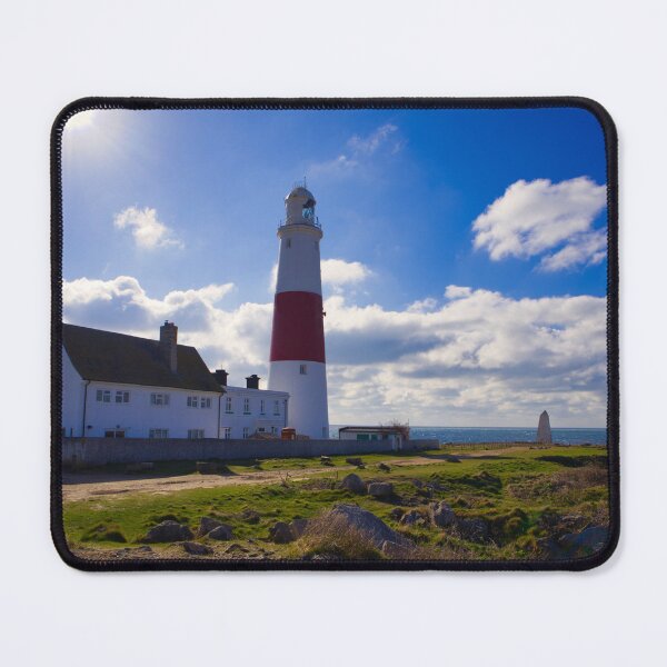 Item preview, Portland Bill lighthouse with the sun designed and sold by Ann Biddlecombe.