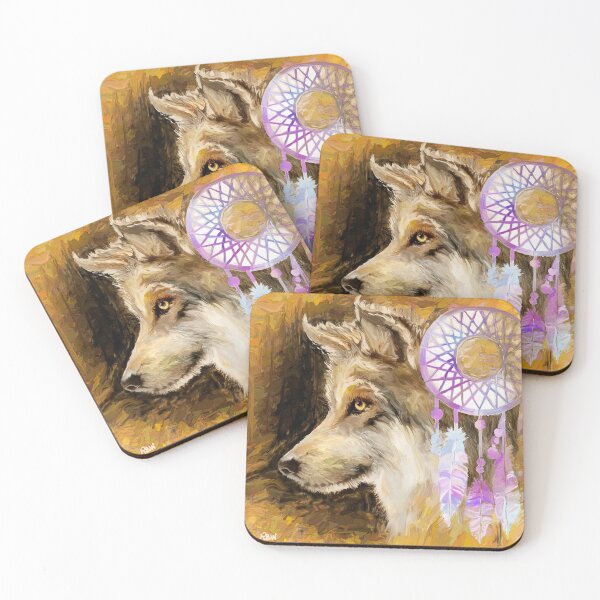 Item preview, Beautiful Wolf painting designed and sold by Credere.
